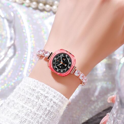 متوافق مع Samsung Galaxy Watch Ultra 47mm Lte Bling Diamond Case PC الحالات الواقية للوقاية من الحالات الواقية للنساء Crystal Shining Rhinestone Case Smartwatch Accessories (Silver ، 47mm) in Saudi Arabia
