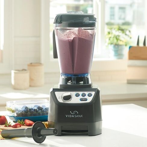 Princess House Vida Sana Blender for Smoothies, Soups, Dips and More, 1500 Watts, Stainless Steel Blade, 4 Preset Functions, Large, Grey, Professional Blender, Easy Clean (White) in Saudi Arabia