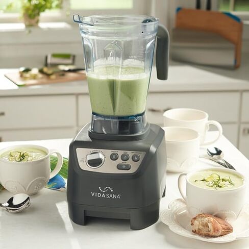 Princess House Vida Sana Blender for Smoothies, Soups, Dips and More, 1500 Watts, Stainless Steel Blade, 4 Preset Functions, Large, Grey, Professional Blender, Easy Clean (White) in Saudi Arabia