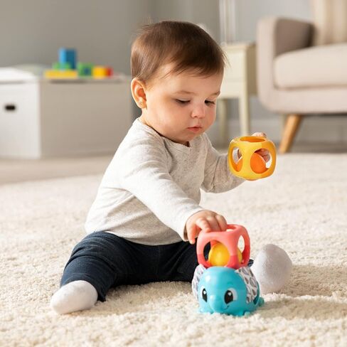 Lamaze Stack & Nest Fruit Pals - Sensory Baby Toys - Nesting and Stacking Play Food Toys - Sensory Toys for Boys and Girls Ages 12 Months and Up in Saudi Arabia