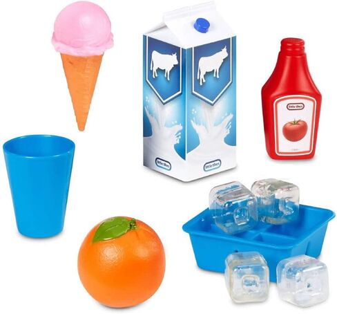 Little Tikes First Fridge Refrigerator with Ice Dispenser Pretend Play Appliance for Kids, Play Kitchen Set with Playset Accessories Unique Toy Multi-Color, 15.8" Wide x 11.5" deep x 23" Tall in Saudi Arabia