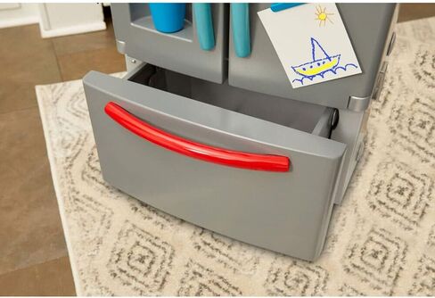 Little Tikes First Fridge Refrigerator with Ice Dispenser Pretend Play Appliance for Kids, Play Kitchen Set with Playset Accessories Unique Toy Multi-Color, 15.8" Wide x 11.5" deep x 23" Tall in Saudi Arabia