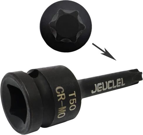 T70 Torx Star 6 Point Impact Bit Socket, T70 1/2-Inch Square Drive 3-Inch Long Torx Socket, Cr-Mo Steel Lengthen Screwdriver Socket Adapter Tool in Saudi Arabia
