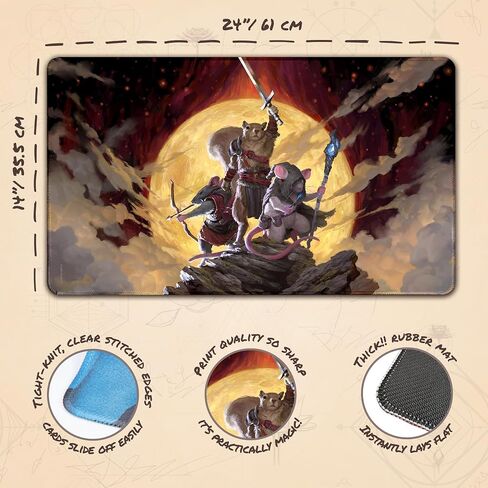 Paramint Quest (Stitched) - MTG Playmat by Clint Cearley - Compatible with Magic The Gathering Playmat - Play MTG, YuGiOh, TCG - Original Play Mat Art Designs & Accessories in Saudi Arabia