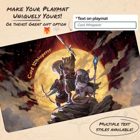 Paramint Quest (Stitched) - MTG Playmat by Clint Cearley - Compatible with Magic The Gathering Playmat - Play MTG, YuGiOh, TCG - Original Play Mat Art Designs & Accessories in Saudi Arabia