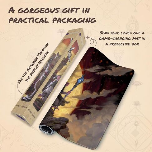 Paramint Quest (Stitched) - MTG Playmat by Clint Cearley - Compatible with Magic The Gathering Playmat - Play MTG, YuGiOh, TCG - Original Play Mat Art Designs & Accessories in Saudi Arabia