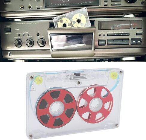 Reel to Reel Blank Audio Cassette Tape for Music Recording, 46 Minute Blank Cassette Tape, Low Noise Bias I Sound Cassette Tape, Aluminum Empty Cassette Tape (Green) in Saudi Arabia