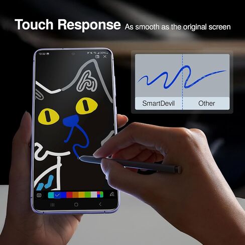 SMARTDEVIL [3 Pack for Samsung Galaxy S25 Screen Protector ، Phins Print Reader متوافق ، سريع وسهل التثبيت ، الفيلم الزجاجي المقسّر 9H ، إطار محاذاة [خالٍ من الغبار وخالي من الفقاعات] in Saudi Arabia