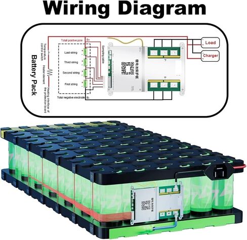 B1A8S10P-HC مع حرارة RS485 CAN 3S 4S 5S 6S 7S 8S 12V 24V 1A توازن نشط لبطارية LI-IONING LTO (B2A8S20P-HC) in Kuwait