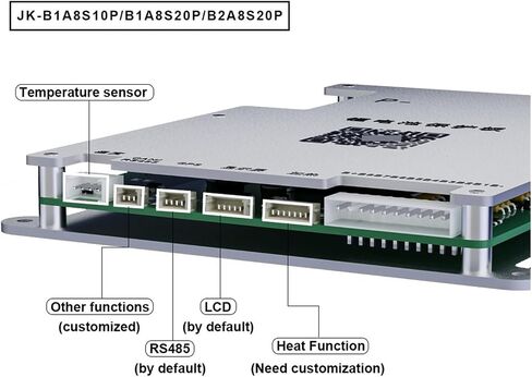 B1A8S10P-HC مع حرارة RS485 CAN 3S 4S 5S 6S 7S 8S 12V 24V 1A توازن نشط لبطارية LI-IONING LTO (B2A8S20P-HC) in Kuwait