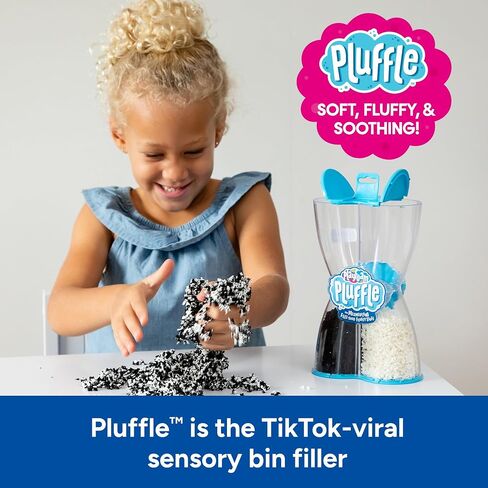 Educational Insights Black & White Playfoam Pluffle for Sensory Bins, Set of 2, Ages 3+ in Saudi Arabia