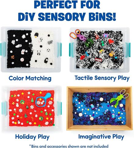 Educational Insights Black & White Playfoam Pluffle for Sensory Bins, Set of 2, Ages 3+ in Saudi Arabia