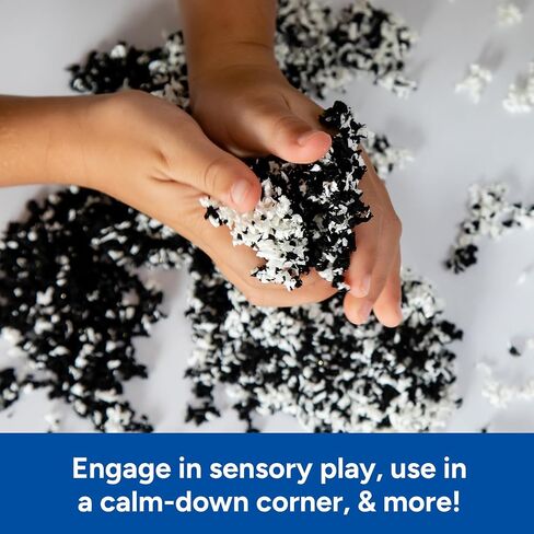 Educational Insights Black & White Playfoam Pluffle for Sensory Bins, Set of 2, Ages 3+ in Saudi Arabia