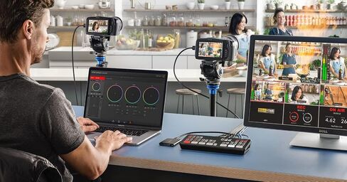 Blackmagic Design ATEM Mini Extreme HDMI Live Stream Switcher Bundle with 6’ HDMI Cable, 7’ Cat5e Cable, and 5-Pack of SolidSignal Cable Ties (SWATEMMINICEXT) in Saudi Arabia