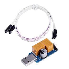 بطاقة مراقبة USB Double Relay - إعادة تشغيل أوتوماتيكي غير مراقبة - إعادة تشغيل مؤقت الشاشة الزرقاء - إعادة تشغيل Server Gaming Server 24 H - متوافق مع Windows و MacOS و Linux
