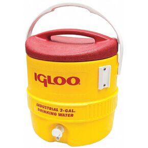 Igloo Beverage Cooler, 3 gal., Yellow