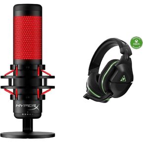 HyperX QuadCast - USB Condenser Gaming Microphone, for PC, PS4, PS5 and Mac & Turtle Beach Stealth 600 Gen 2 USB Wireless Amplified Gaming Headset - Licensed for Xbox