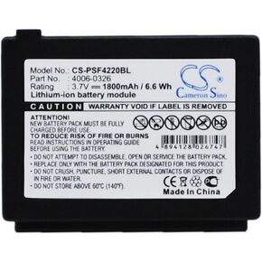 1800mAh Replacement Battery for Falcon PSC 4220 PSC 4220-1011R PSC 4223 (3.7V)