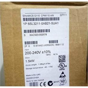 Cungsu Experted 6SL3211-0AB21-5UA1 جديد ومختوم في المربع 6SL32110AB215UA1 1 سنة الضمان