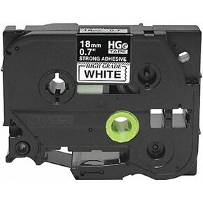 Brother HGES2415PK Black on White Extra-Strength Adhesive Label Tape