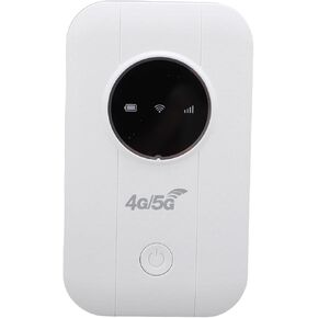 4G 5G WiFi Mobile Hotspot, LTE USB Modem with SIM Card Slot, Supports 300Mbps, 10 Device Connectivity, Portable Travel Router for Smartphone Tablet Laptop
