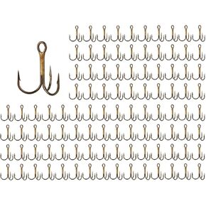 VMC 9650 Bronze Treble Hooks – Size 6 (100pcs)