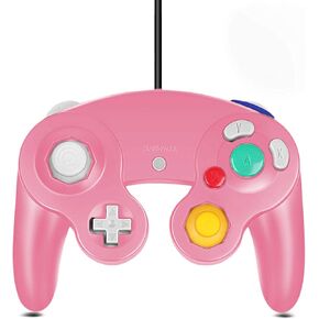 Gamecube Controller, Classic Wired Controller for Wii Nintendo Gamecube (Pink) (Renewed)