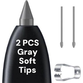 استبدال القلم S25 Ultra S لـ Samsung Galaxy S25 Ultra 5G جميع الإصدارات ، Galaxy S25 Ultra Pen + Tips (رمادي فاتح)