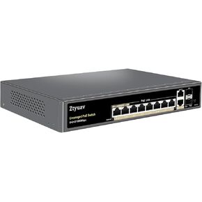 18-Port Full Gigabit Unmanaged PoE Switch with 16 PoE+ Ports @250W, 2 Uplink Ports-IEEE802.3af/at Compliant, 6KV Lighting Protection, VLAN Mode, Fanless & Metal Plug & Play