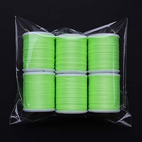 6 Colors 150D Denier Luminous Fly Tying Floss Thread Glow in The Dark 40 Yards Polyester Filament Yarn Line Materials