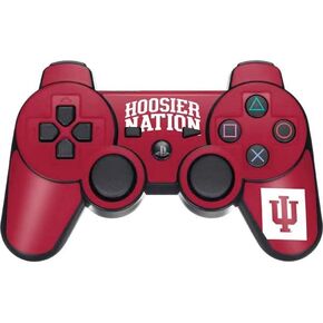 ألعاب Skinit Scenit Gaming Skin متوافقة مع PS3 Dual Shock Wireless Controller - تصميم جامعة إنديانا المرخص رسميًا