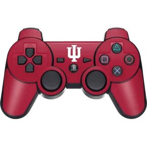 Skinit Decal Gaming Skin Compatible with PS3 Dual Shock Wireless Controller - Officially Licensed Indiana University IU Logo Design