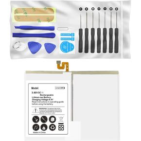 SodaPop Galaxy Tab S6 10.5" SM-T867U Battery,Long Lifespan Replacement Lithium Excellent Spare 8000mAh Internal Battery Repair Tool Set Compatible with Samsung Galaxy Tab S6 10.5" SM-T867U