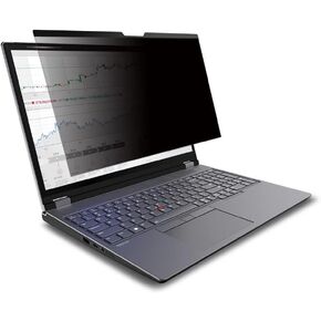 Docooler Magnetic Privacy Screen, 11.6‘’-15‘’6 Inch Anti Blue Light Screen Filter Protector, Reduce Eye Strain Anti Glare＆UV Light Laptop Screen Protector Blocking Filter with 16:9 Aspect Ratio