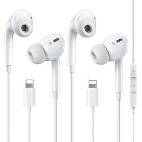 Wired Headphones for iPhone.Earbuds Built-in Microphone & Volume Control. Earphones Compatible with iPhone 14/13/12/11/XR/XS/X/8/7/SE/Pro/Pro Max