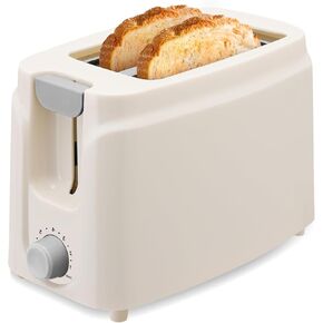 SEEDEEM 2 Slice Toaster, 750W Extra-Wide Slot Toaster with 7 Shade Settings, Removable Crumb Tray, Compact Design, White – Perfect for Bread, Waffles, Bagels, White