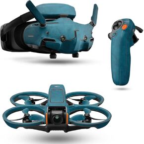 Drone Skin Compatible with DJI Avata 2 Bundle (2024) - Blue Strokes - Premium 3M Vinyl Protective Wrap Decal Cover - Easy to Apply | Crafted in The USA by MightySkins