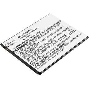 Replacement Battery for Samsung SM-T365F0, Galaxy Tab Active 4G, Galaxy Tab Active 2 8.0 WiFi, fits Part Number EB-BT365BBE, EB-BT365BBU,3.8V Li-Polymer 4050mAh/15.39Wh