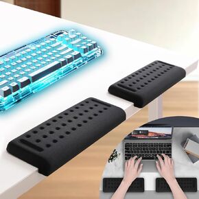 L-Shaped Ergonomic Keyboard Wrist Rest, Wrist Rest for Mouse, Wrist Pad Computer Wrist Support Designed Specifically for Comfortable Typing and Pain Relief, for Computer, Laptop, Gaming, Office