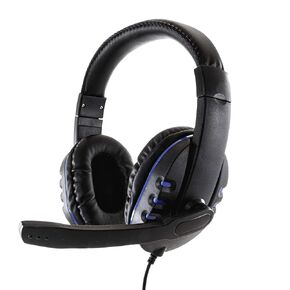 Gamefitz Wired Stereo Gaming Headset for PlayStation, Black - Lightweight