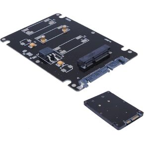 Mini PCI-E mSATA SSD to 2.5" SATA Hard Disk Enclosure Case Converter Adapter Black Hard Disk DIY Parts