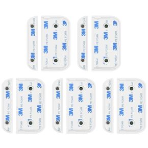 Ring Contact Sensor Adhesive | Ring Sensor Mounting Tape Replacement Pads | Works with Door, Window, Wall Alarm Sensors | Easy Mount, No Cutting, Peel and Stick (10 Pack Sensor + Magnet Side)