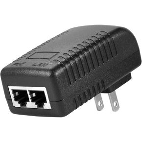 KERUI 48V PoE Injector 100Mbps Ethernet Power Supply PoE Injector POE Adapter Injector IEEE 802.3af Compliant for IP Cameras, IP Phone, PoE Devices