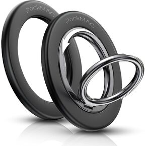 New 2025 Pocket Magnet Phone Holder, 360° Magnetic Phone Ring Grip for MagSafe, Upgraded Strong Magnet Phone Kickstand, Two-Sided Compatible with iPhone 16 Pro Max 15 14 13 12. in Saudi Arabia