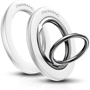 New 2025 Pocket Magnet Phone Holder, 360° Magnetic Phone Ring Grip for MagSafe, Upgraded Strong Magnet Phone Kickstand, Two-Sided Compatible with iPhone 16 Pro Max 15 14 13 12.