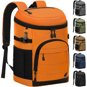 35 Cans Insulated Backpack Cooler for Men, Leak Proof Camping Beach Cooler Backpack Portable Soft Sided Cooler Bag Waterproof Travel Hiking Picnic Fishing Lunch Coolers