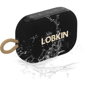 LOBKIN Portable Bluetooth Speaker,IP67 Waterproof 360°Immersive Sound Built in Mic 10W Loud Sound All Day Playtime Wireless Stereo Pairing,Bluetooth 5.3 Small Wireless Speaker for Home/Outdoors/Travel