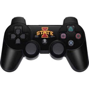 Skinit Decal Gaming Skin Compatible with PS3 Dual Shock Wireless Controller - Officially Licensed College Iowa State Black Design