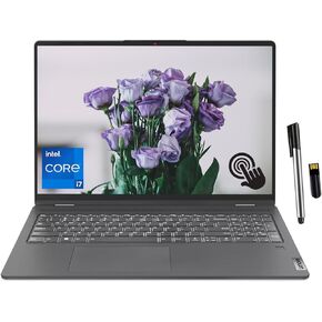Lenovo IdeaPad Flex 5 16" 2-in-1 2.5K IPS Touchscreen Laptop, Intel Core i7-1255U(10-core), 16GB RAM, 1TB SSD, Backlit Keyboard, Fingerprint Reader, Win 11 Home, Storm Grey, EAT 16GB USB Pen