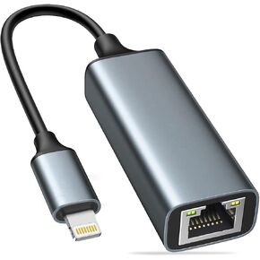 [MFI Certified] محول Ethernet متوافق مع Lightning إلى RJ45 Ethernet LAN Network Adapter لـ I Phone 14/13/20